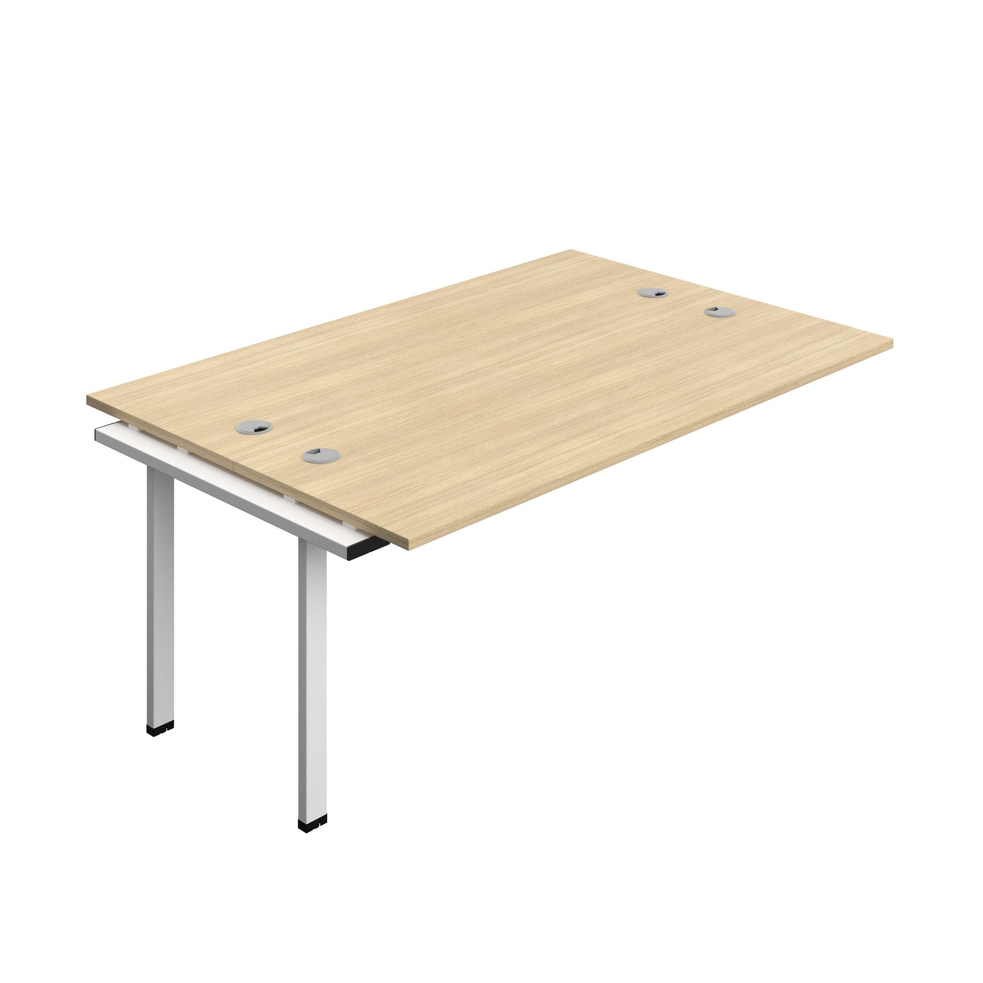 Synergy Bench Extension with Cable Ports: 2 Person (FSC) : 1800 | 700 | Nova Oak/White