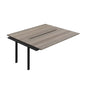 Synergy Bench Extension with Cut Out: 2 Person (FSC) : 1800 | 800 | Grey Oak/Black