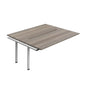 Synergy Bench Extension with Cut Out: 2 Person (FSC) : 1800 | 800 | Grey Oak/Silver