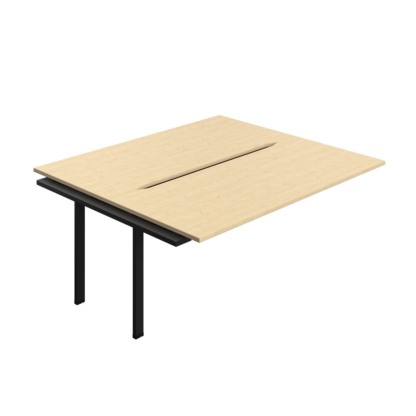 Synergy Bench Extension with Cut Out: 2 Person (FSC) : 1800 | 800 | Maple/Black