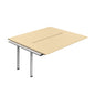 Synergy Bench Extension with Cut Out: 2 Person (FSC) : 1800 | 800 | Maple/Silver