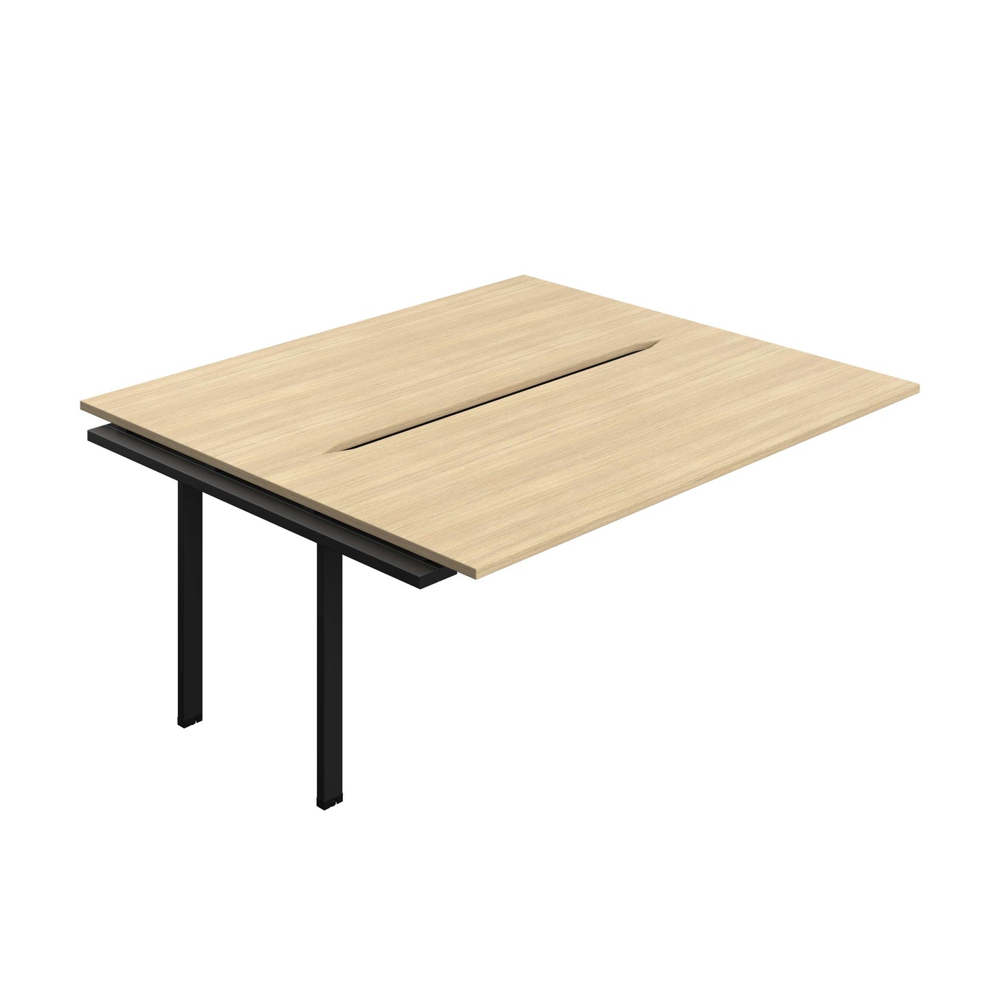 Synergy Bench Extension with Cut Out: 2 Person (FSC) : 1800 | 800 | Nova Oak/Black