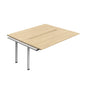 Synergy Bench Extension with Cut Out: 2 Person (FSC) : 1800 | 800 | Nova Oak/Silver