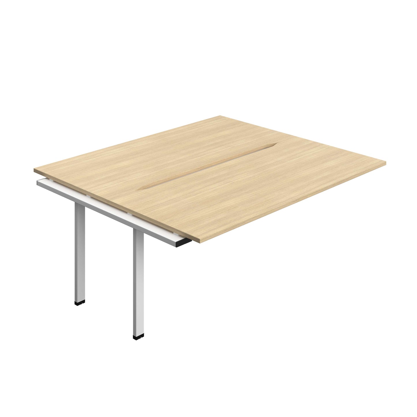 Synergy Bench Extension with Cut Out: 2 Person (FSC) : 1800 | 800 | Nova Oak/White