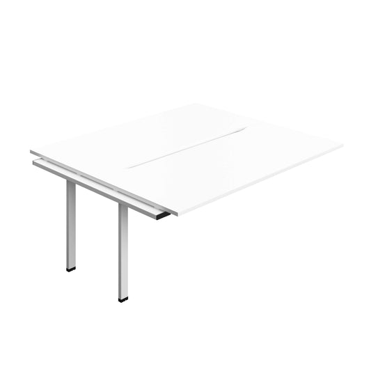 Synergy Bench Extension with Cut Out: 2 Person (FSC) : 1800 | 800 | White/White