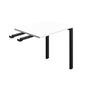 Synergy Bench with Return : Goal Post Leg | 800 X 600 | White/Black