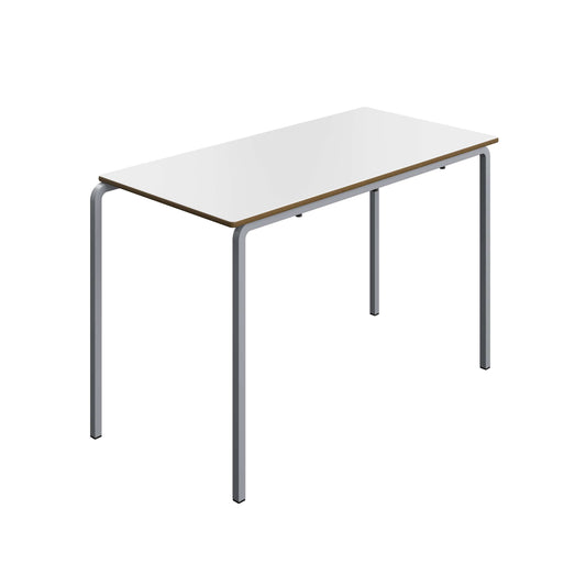 Titan Crush Bent Frame Table | 1200x600x760 |White/Grey