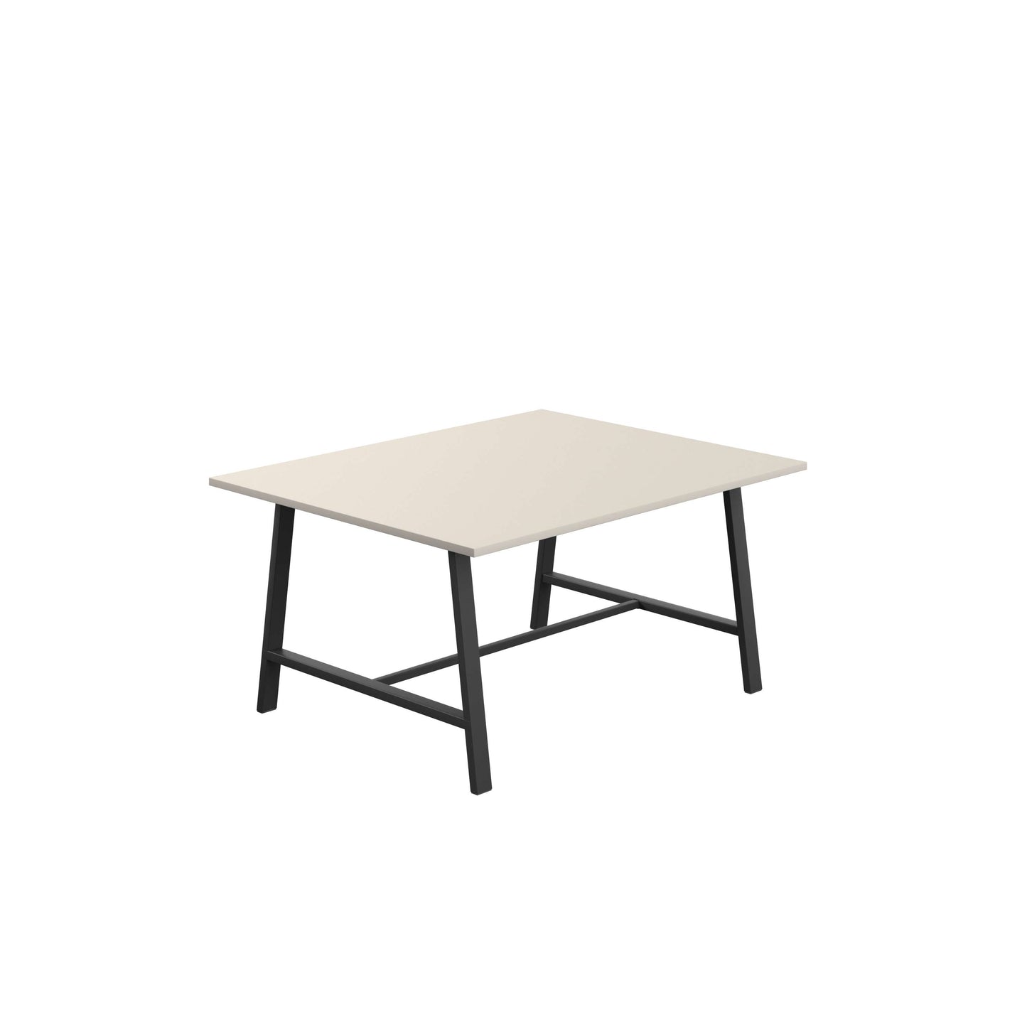 Titan Low Maker Rectangular Table (FSC) | 1500 X 1000 | Black/Grey