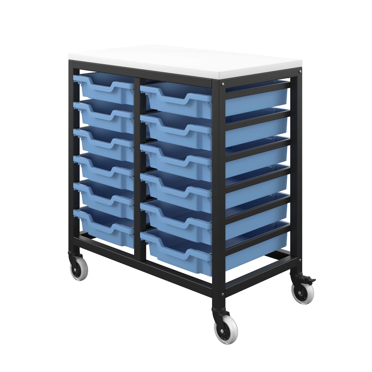 Titan Storage Unit with Tray Drawers | 12 Shallow Drawers (F1) | Unlimited