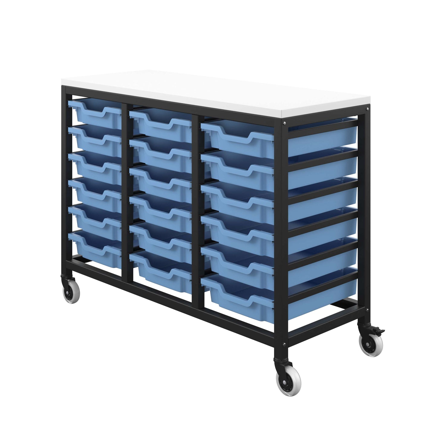 Titan Storage Unit with Tray Drawers | 18 Shallow Drawers (F1) | Unlimited