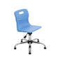 Titan Swivel Junior Chair with Plastic Base and Glides | Size 3-4 | Sky Blue/Black