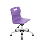 Titan Swivel Junior Chair with Chrome Base and Glides | Size 3-4 | Purple/Chrome