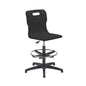 Titan Swivel Senior Chair with Chrome Base, Castors and D-Kit | Size 5-6 | Adjustable D-Kit | Black/Chrome