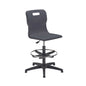 Titan Swivel Senior Chair with Chrome Base, Castors and D-Kit | Size 5-6 | Adjustable D-Kit | Charcoal/Chrome