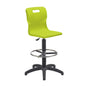 Titan Swivel Senior Chair with Chrome Base, Castors and D-Kit | Size 5-6 | Fixed D-Kit | Lime/Chrome