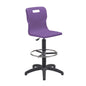 Titan Swivel Senior Chair with Chrome Base, Castors and D-Kit | Size 5-6 | Fixed D-Kit | Purple/Chrome