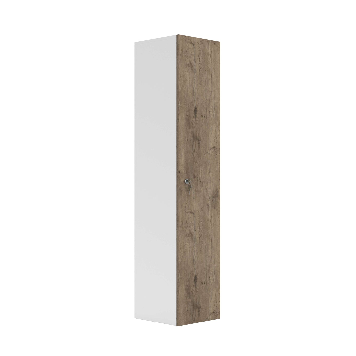 Wooden Locker (FSC) | 1 Door | Grey Nebraska Oak