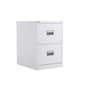 TC Steel 2 Drawer Filing Cabinet | White