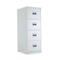 TC Steel 4 Drawer Filing Cabinet | White