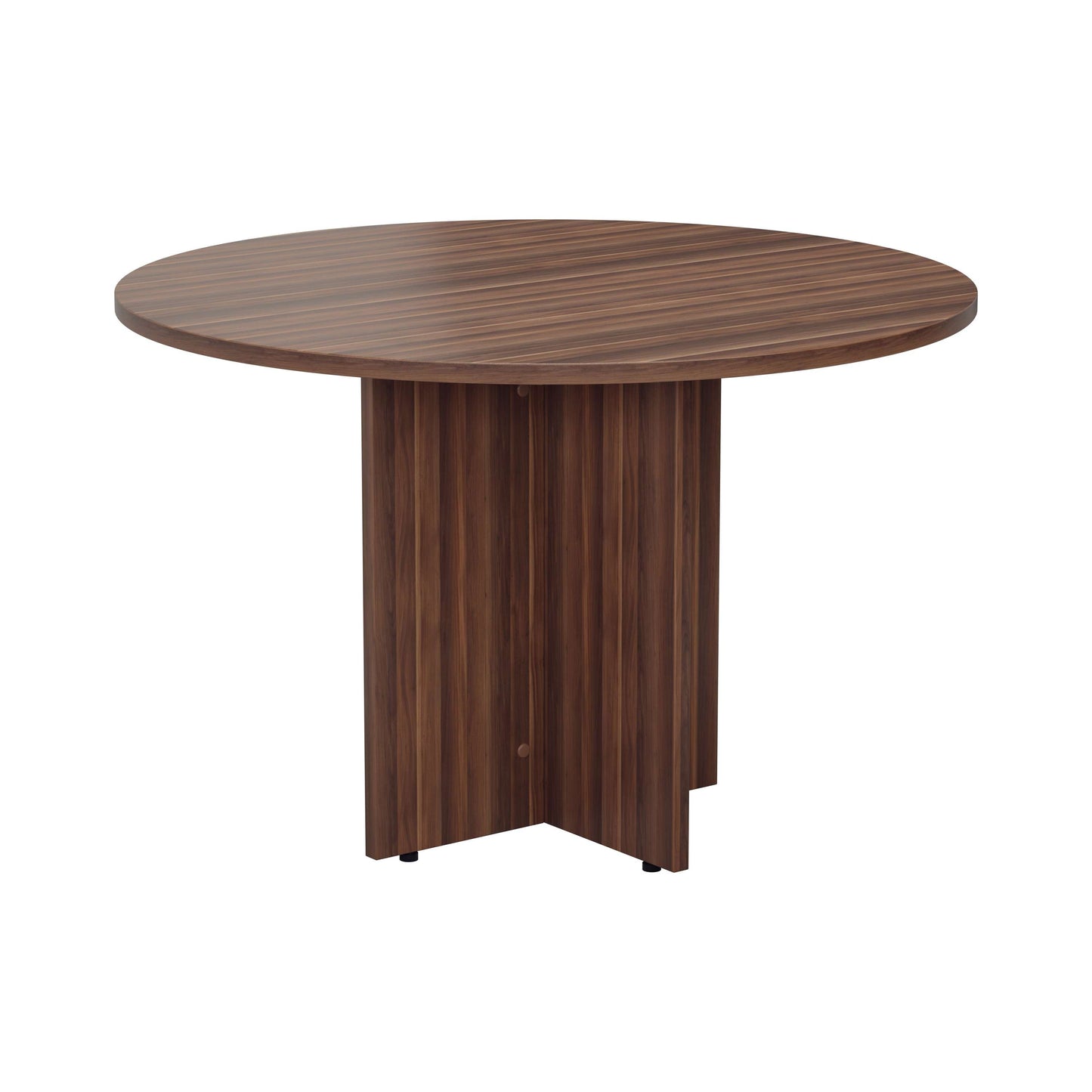 Round Meeting Table (FSC) | 1100mm | Dark Walnut