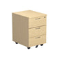 Mobile Pedestal 3 Drawer (FSC) | Maple