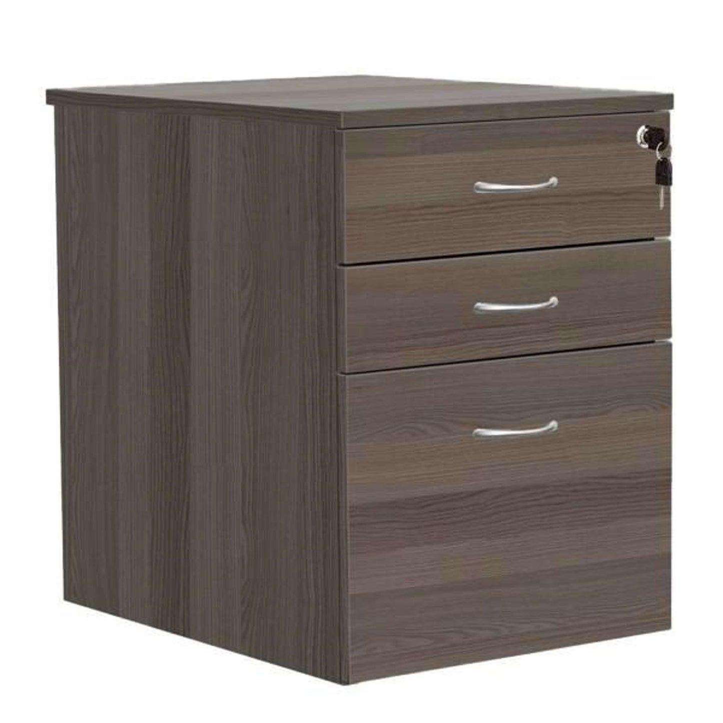 High Mobile Pedestal 3 Drawer (FSC) | Dark Walnut