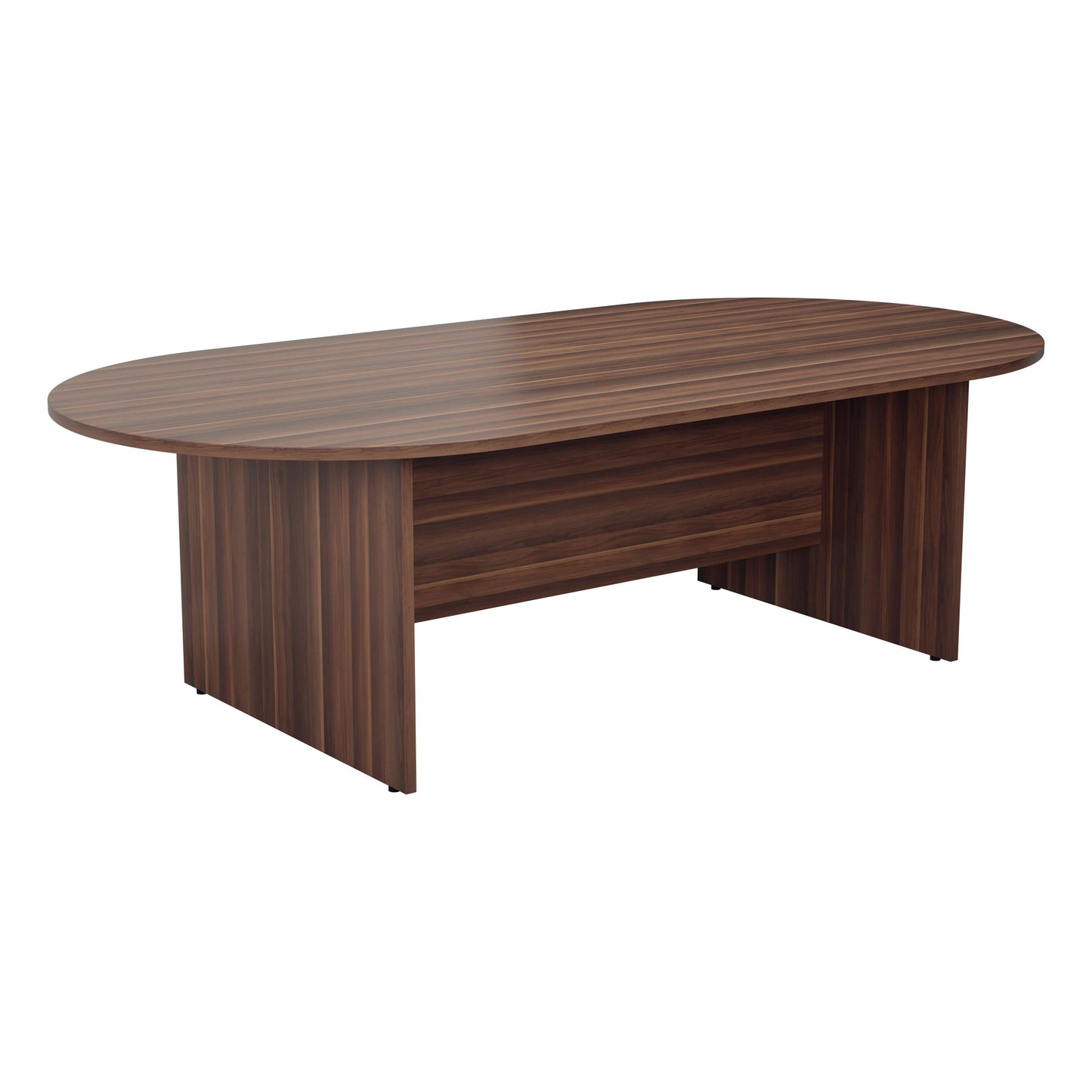 D-End Meeting Table (FSC) | 2400mm | Dark Walnut