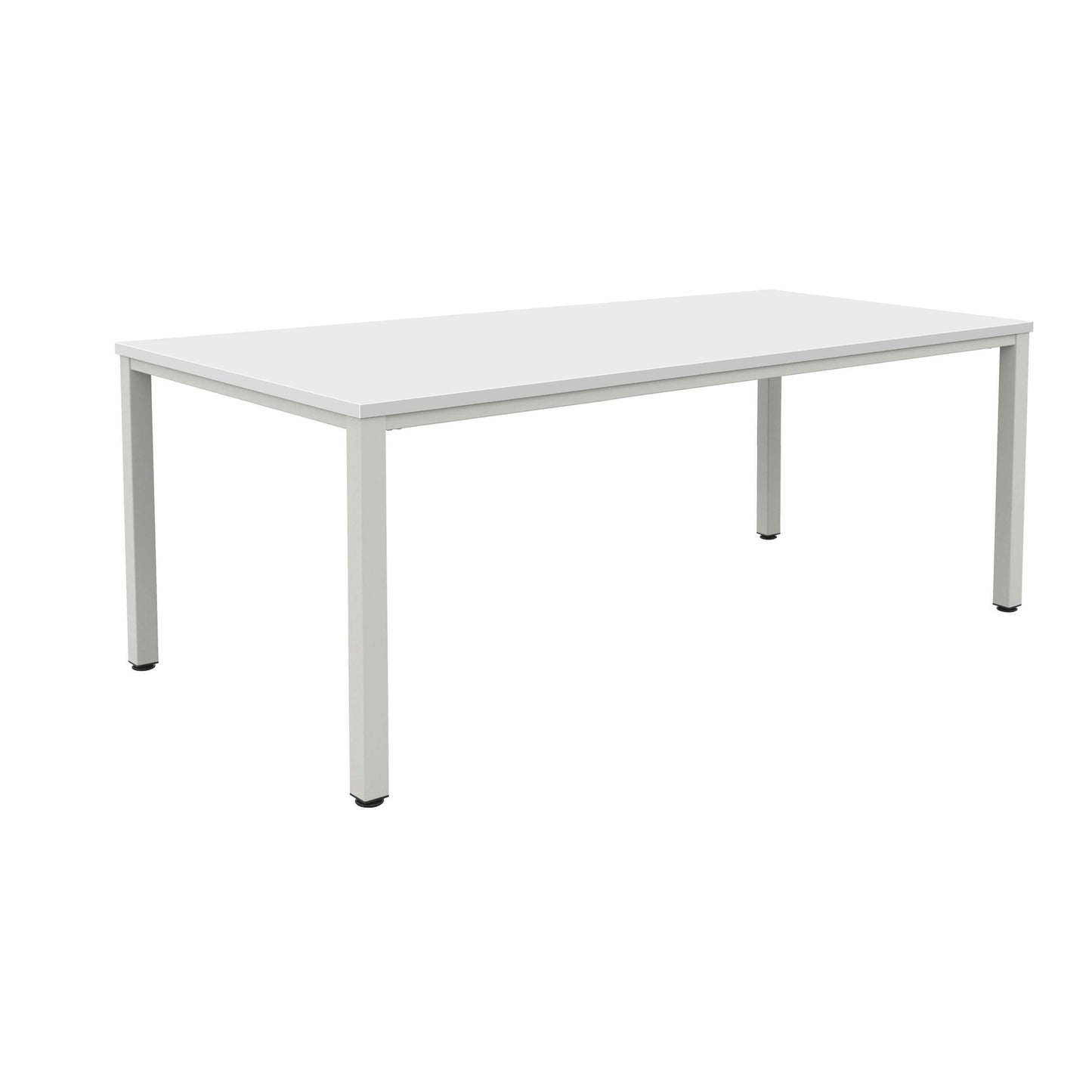 Fraction Infinity Rectangular Meeting Table (FSC) | 1800 X 800 | White/Silver