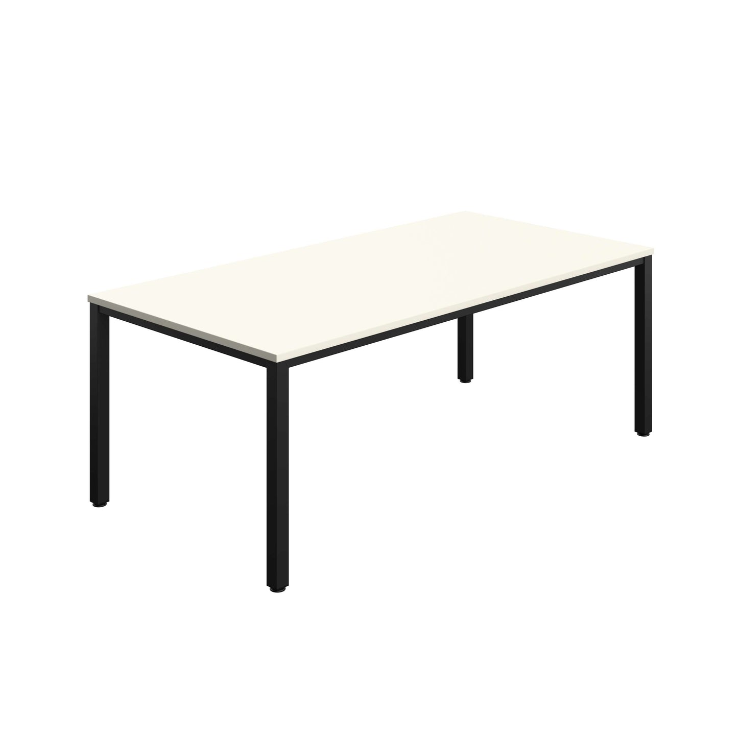 Fraction Infinity Rectangular Meeting Table (FSC) | 2000 X 1000 | White/Black