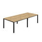 Fraction Infinity Rectangular Meeting Table (FSC) | 2800 X 1200 | Natural Nebraska Oak/Black