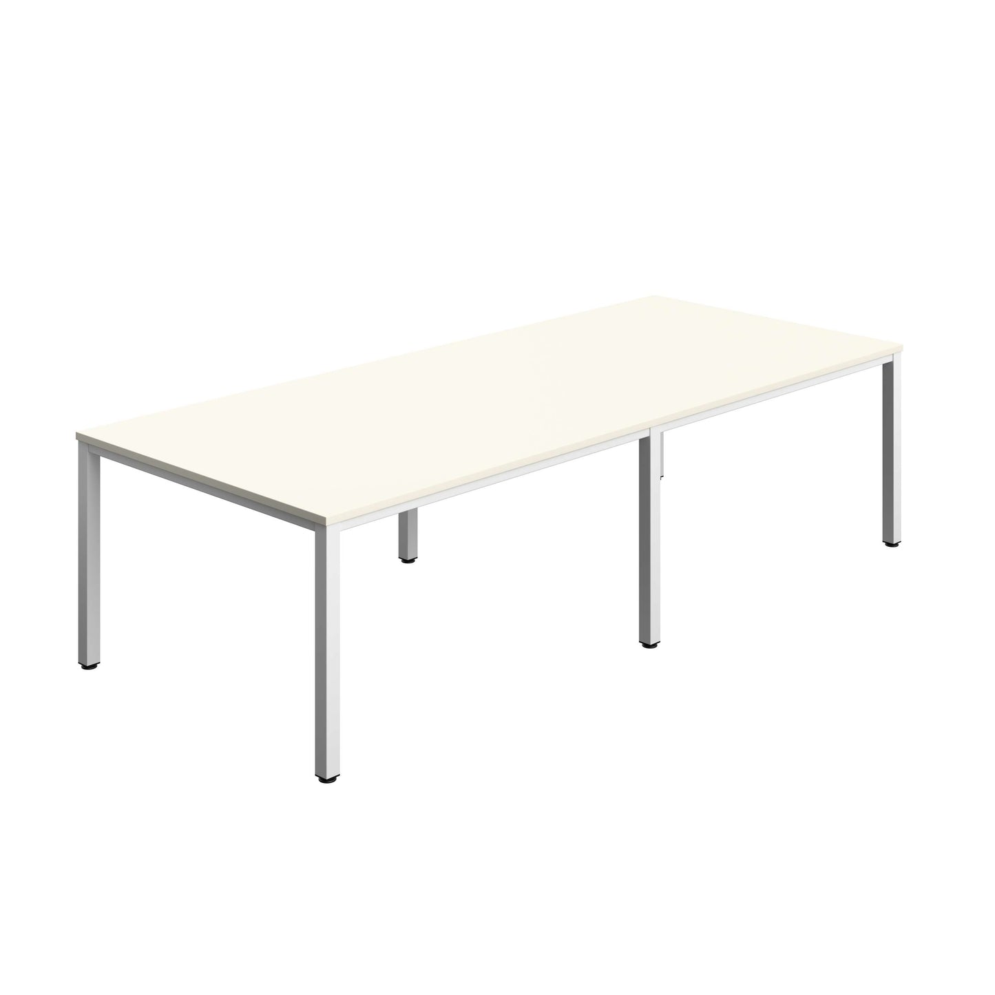 Fraction Infinity Rectangular Meeting Table (FSC) | 2800 X 1200 | White/White