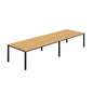 Fraction Infinity Rectangular Meeting Table (FSC) | 4000 X 1200 | Sorano Oak/Black