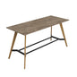 Plateau Poseur Rectangular Table (FSC) | 2400 X 1000 | Grey Nebraska Oak