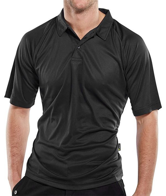 Beeswift B-Cool Wicking Polo Shirt Black Xl