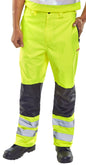 Beeswift Contrast Hi Viz Trousers Saturn Yellow L