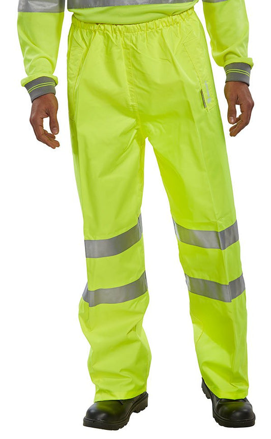 Beeswift BSEEN BIRKDALE Trousers EN ISO20471 Saturn Yellow XXXL