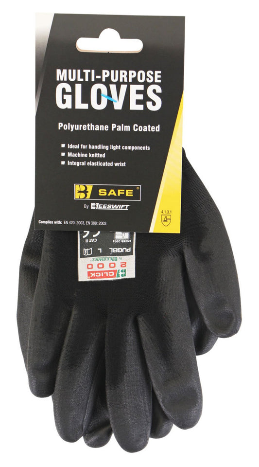 Beeswift B-Safe Multi-Purpose Pu Coated Glove Black XL (Pair)