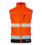 Beeswift DELTIC HI-VIS GILET TWO-TONE  Orange Black 3XL