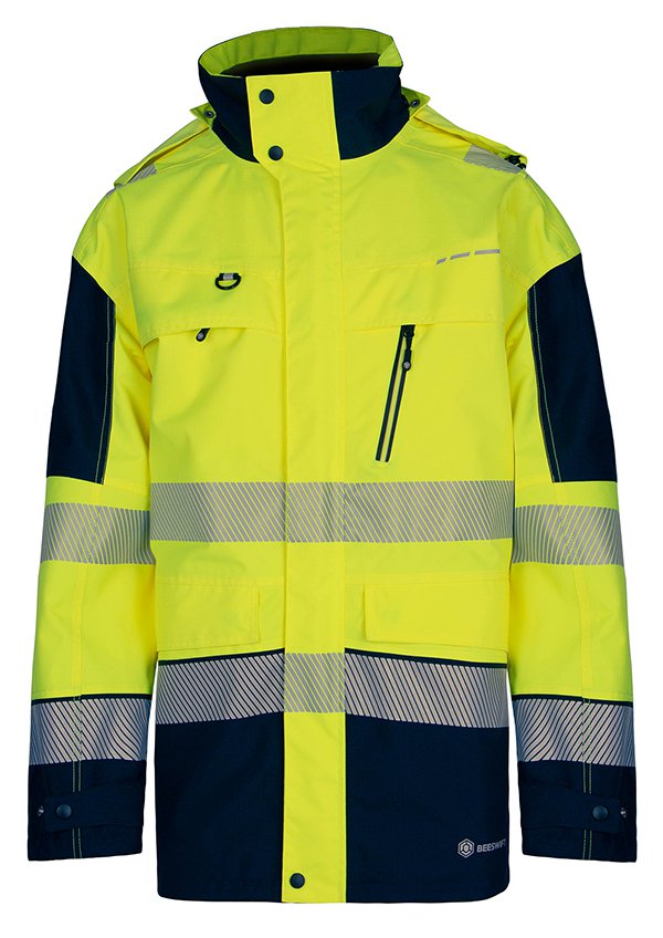 Beeswift DELTIC HI-VIS JACKET TWO-TONE  Saturn Yellow N XXL