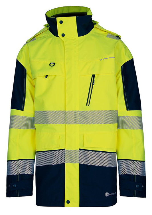 Beeswift DELTIC HI-VIS JACKET TWO-TONE  Saturn Yellow N XXL