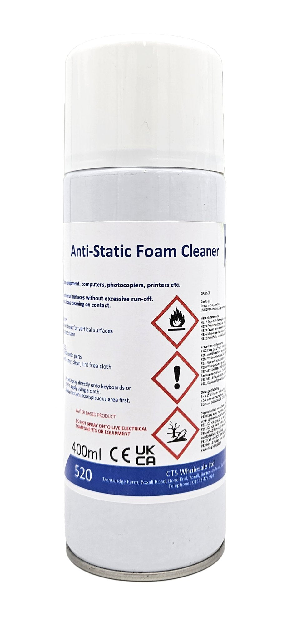 Foam Cleaner 400ml Aerosol - Single