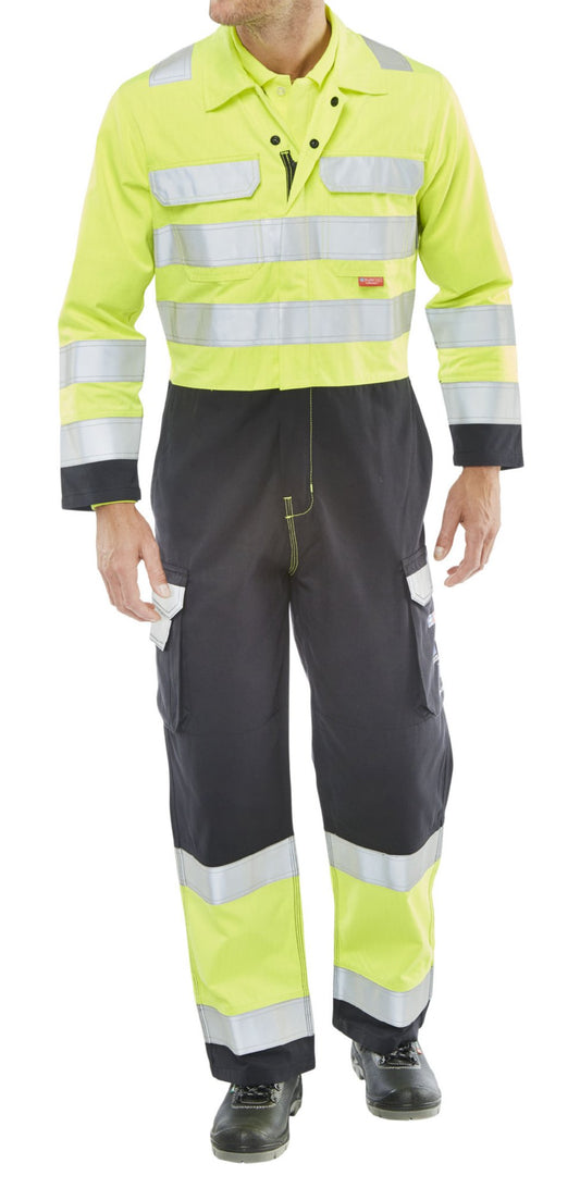 Beeswift Arc Flash Coverall Saturn Yellow / Navy 46