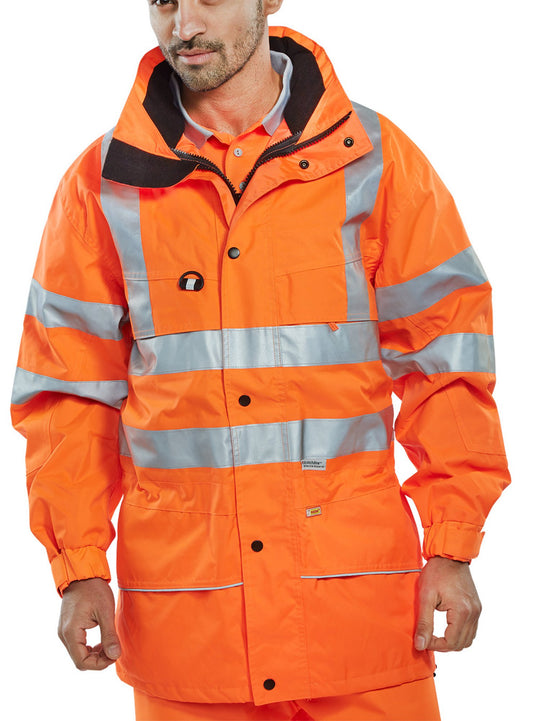 Beeswift Carnoustie Jacket Orange 5XL