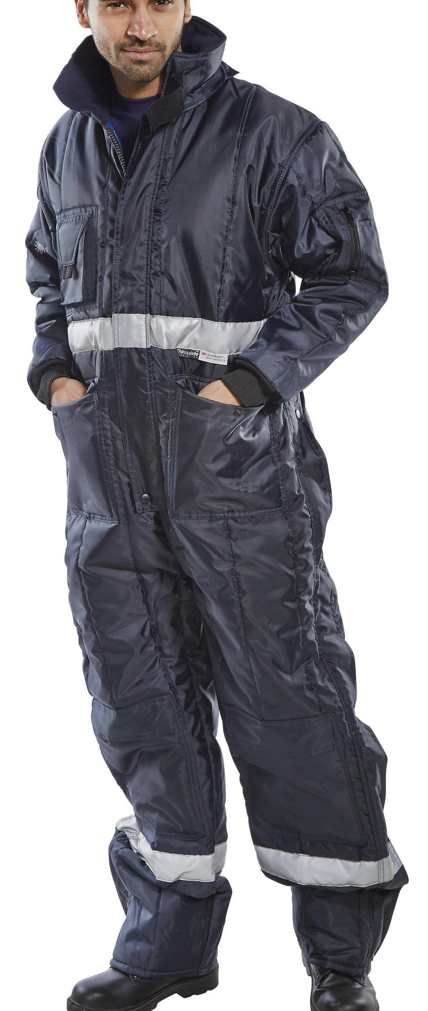 Beeswift Coldstar Freezer Coverall Navy Blue S