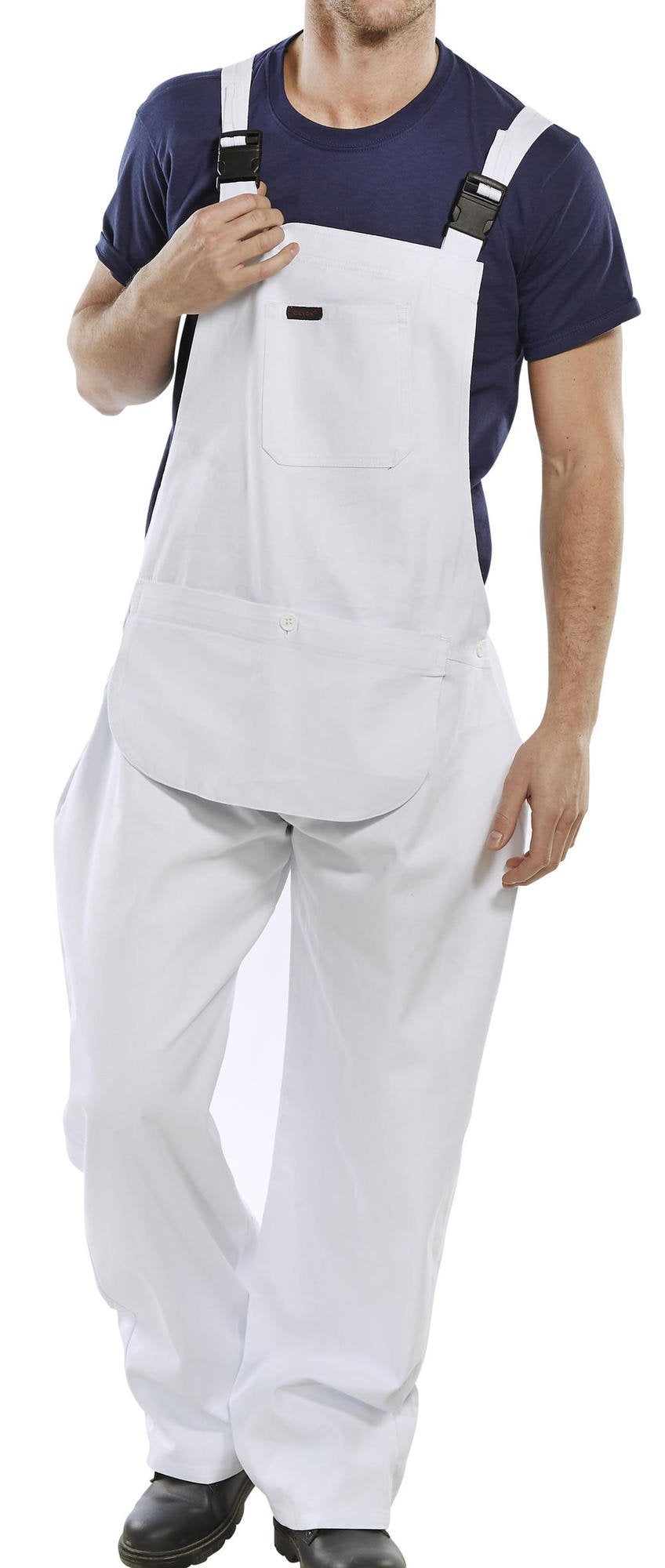 Beeswift Cotton Drill Bib And Brace White 46