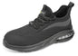 Sutton Composite Black/Grey Fly knit Bubble Sole Trainer S1PL 6.5