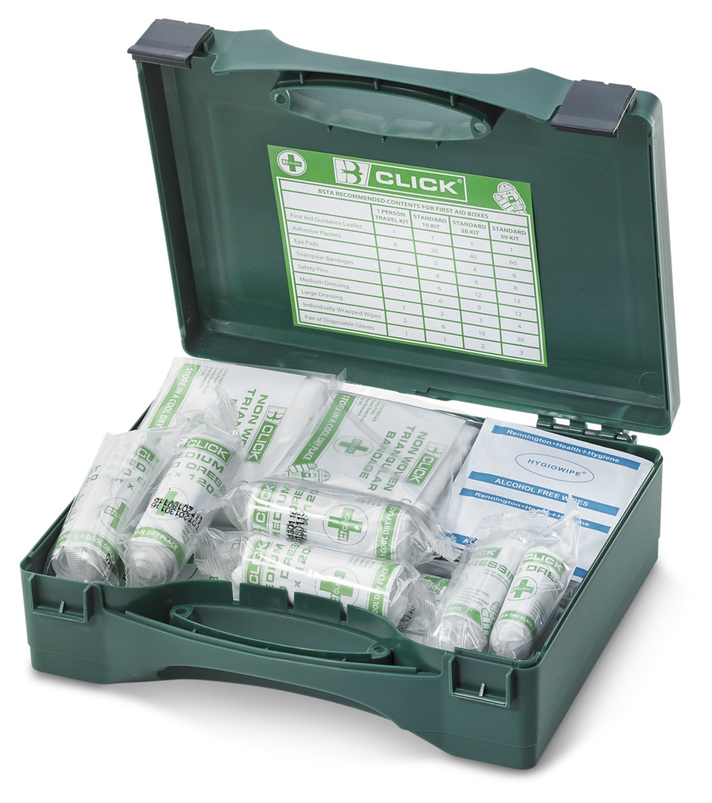 Click Medical 1-10 Hsa Irish First Aid Kit C / W Eyewash And Burn Dressings