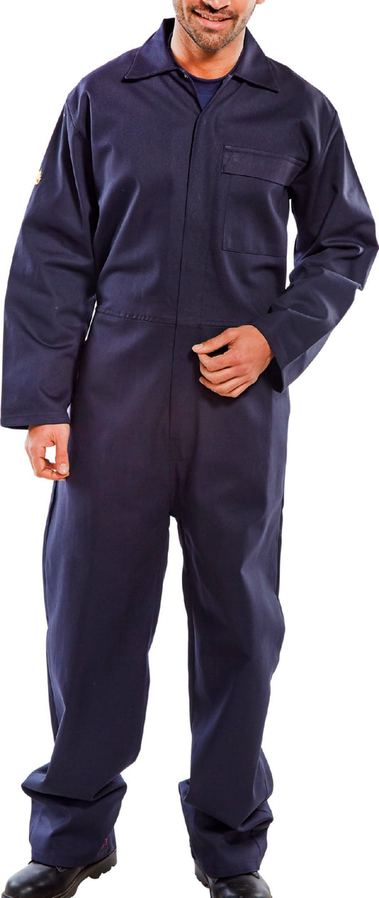 Beeswift Fire Retardant Boilersuit Navy Blue 42