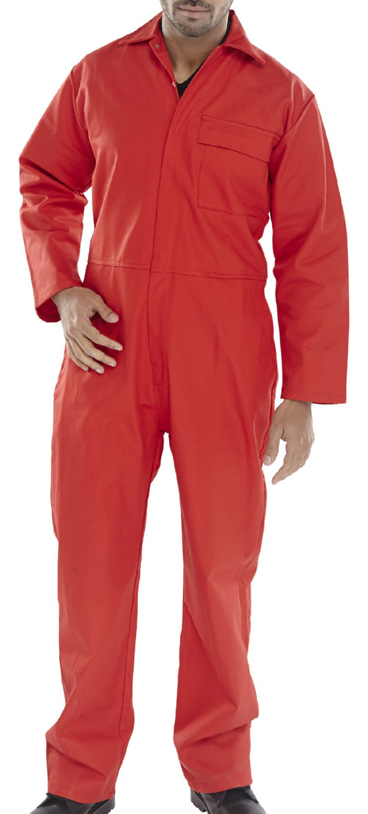 Beeswift Fire Retardant Boilersuit Red 50