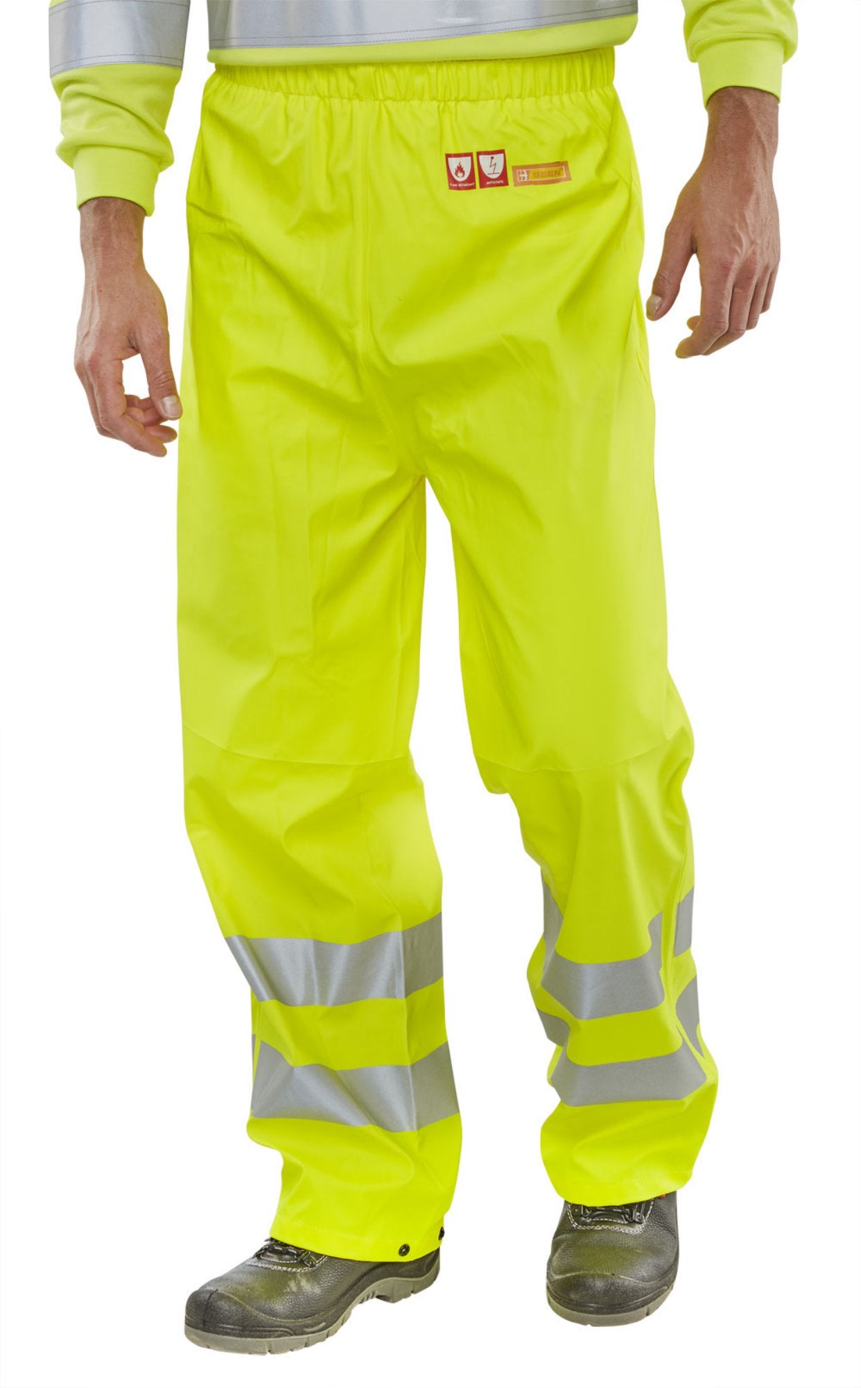 Beeswift Fire Retardant Anti-Static Trousers Saturn Yellow 3XL